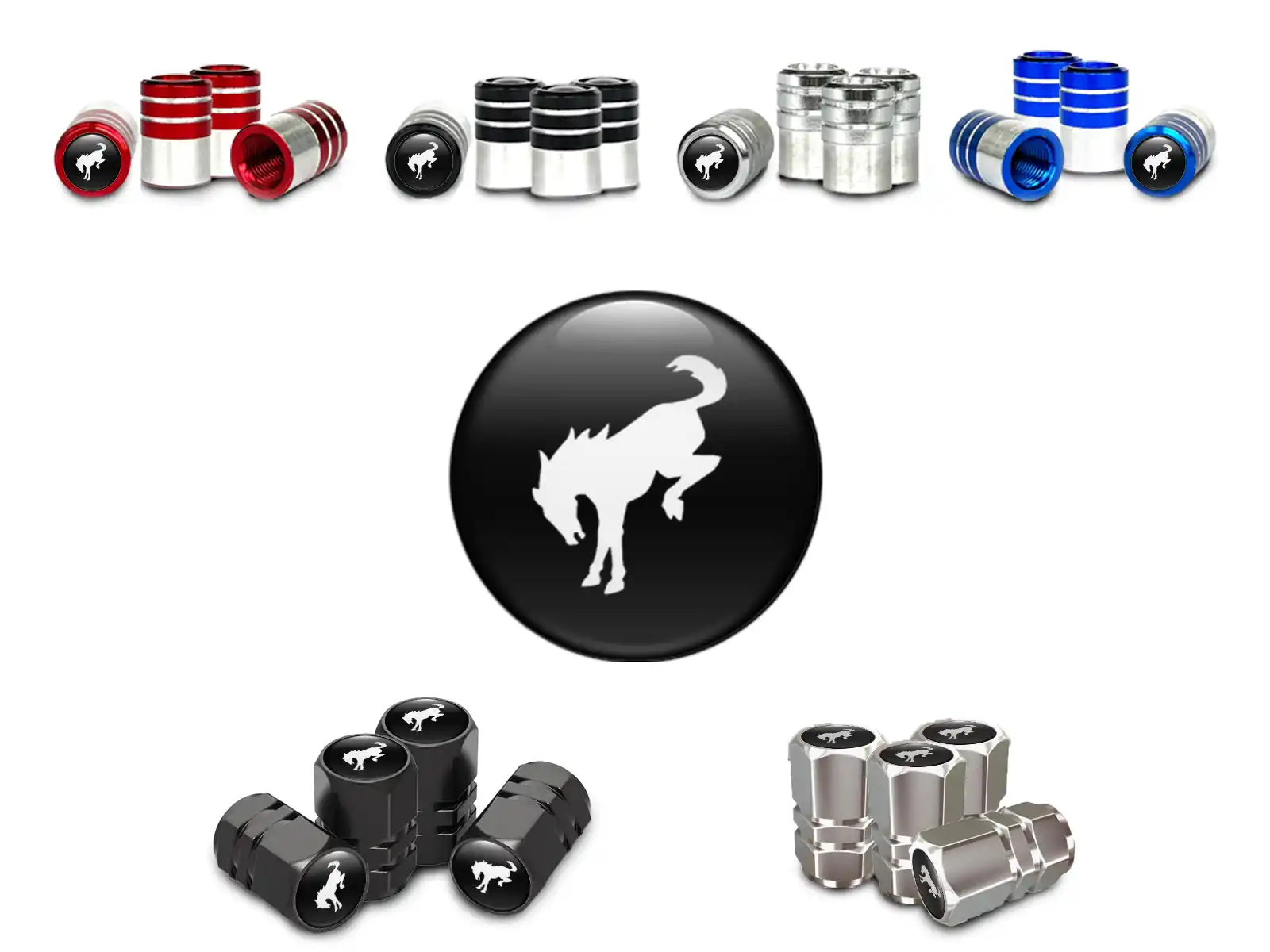 Ford Cappelli stelo Bici Look Metallizzato